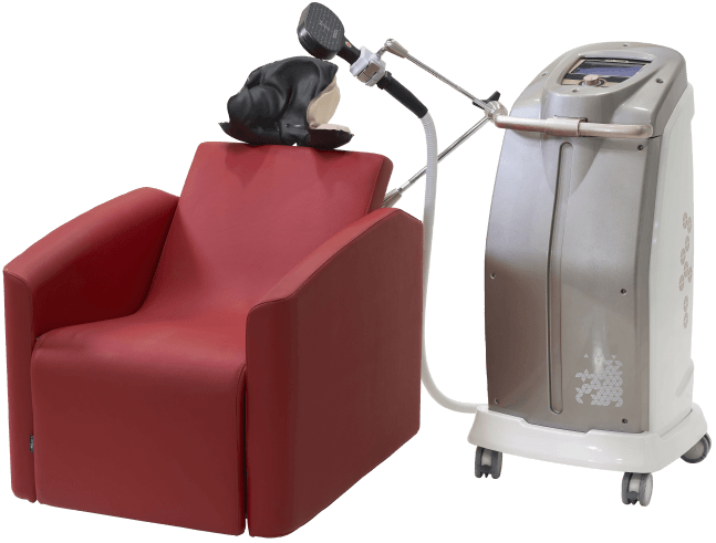 A Blossom TMS unit with chair